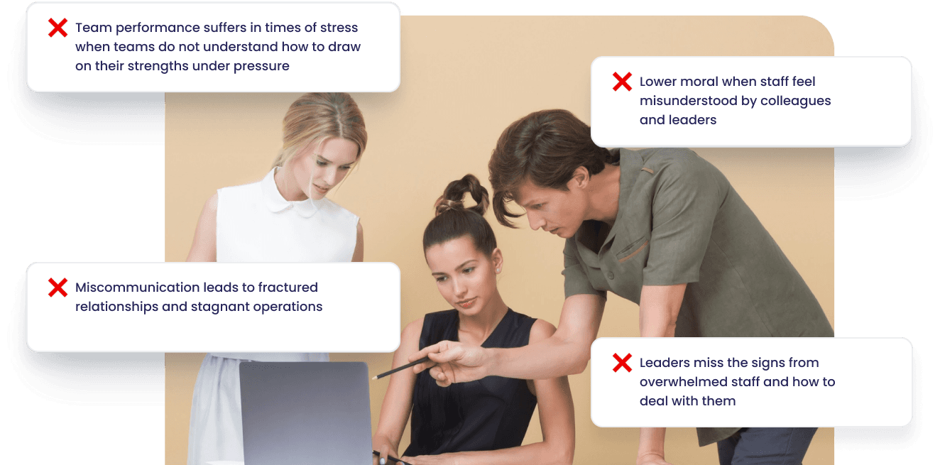 People looking at a laptop screen and another person pointing.