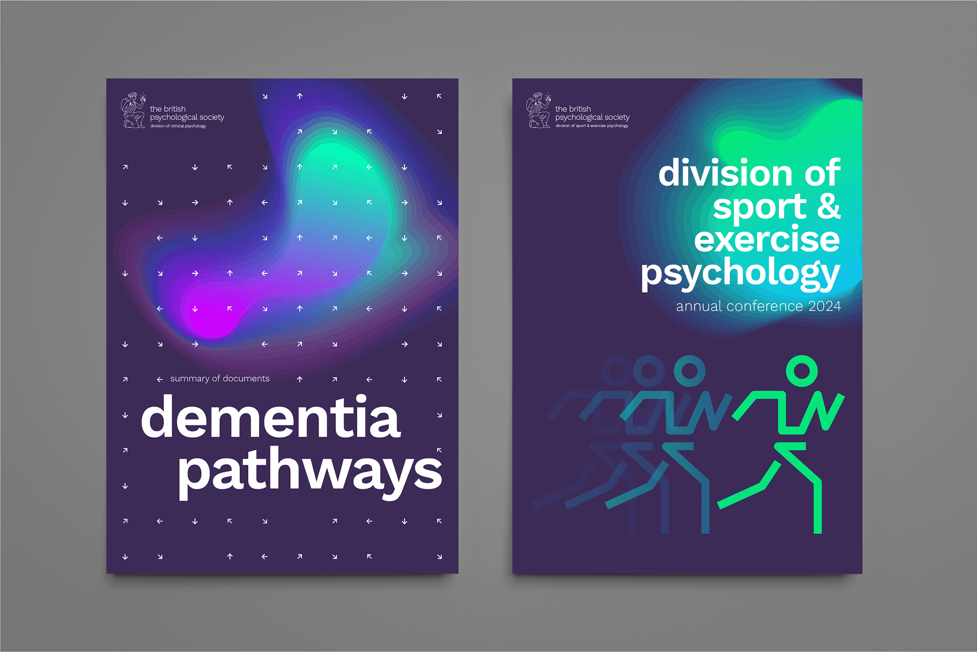 The British Psychological Society Brand Identity brochure covers