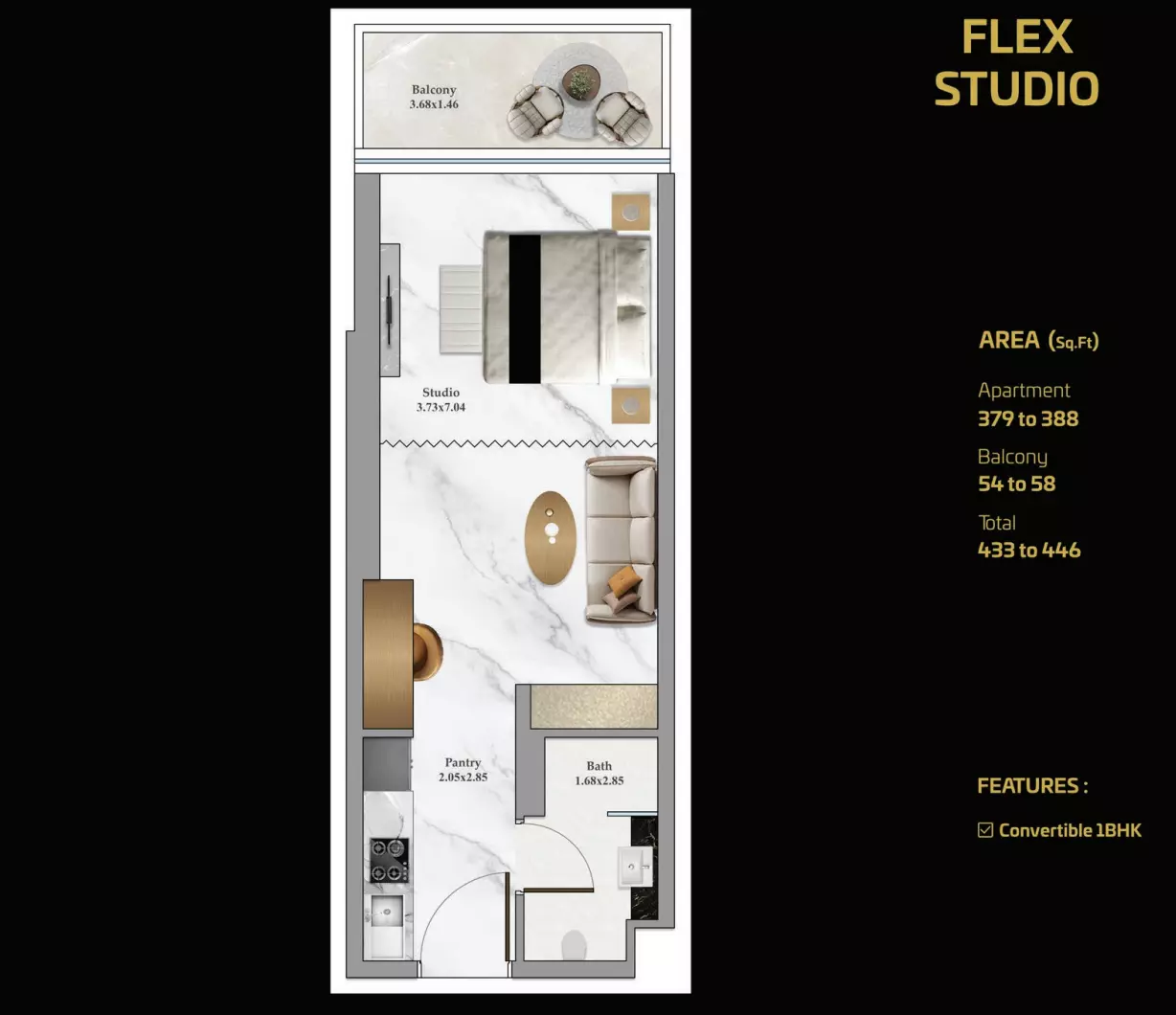 Bayz 102 by Danube Floor Plan Studio