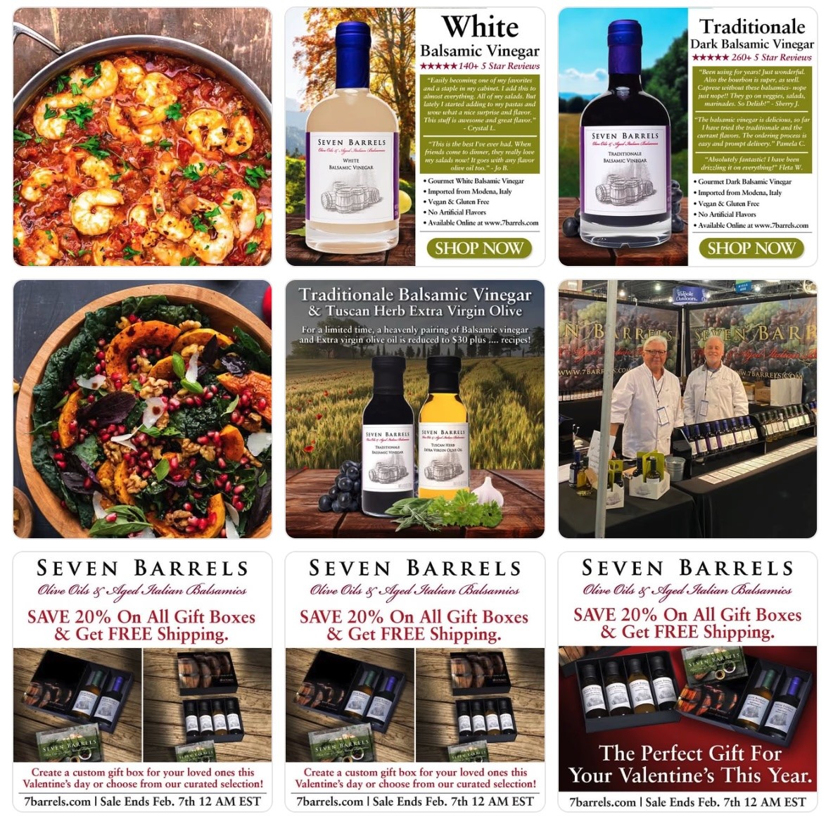 Seven Barrels Social Media Posts