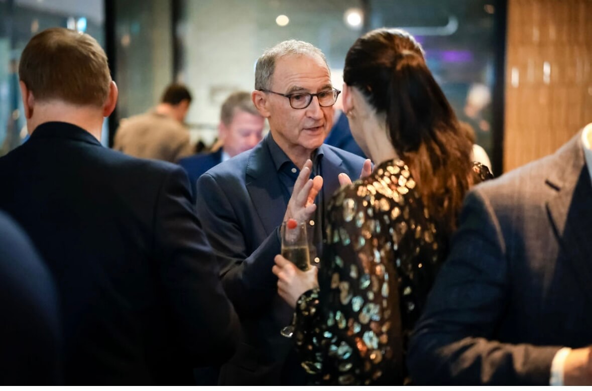 Martin O'Neill at a sporting club ireland event