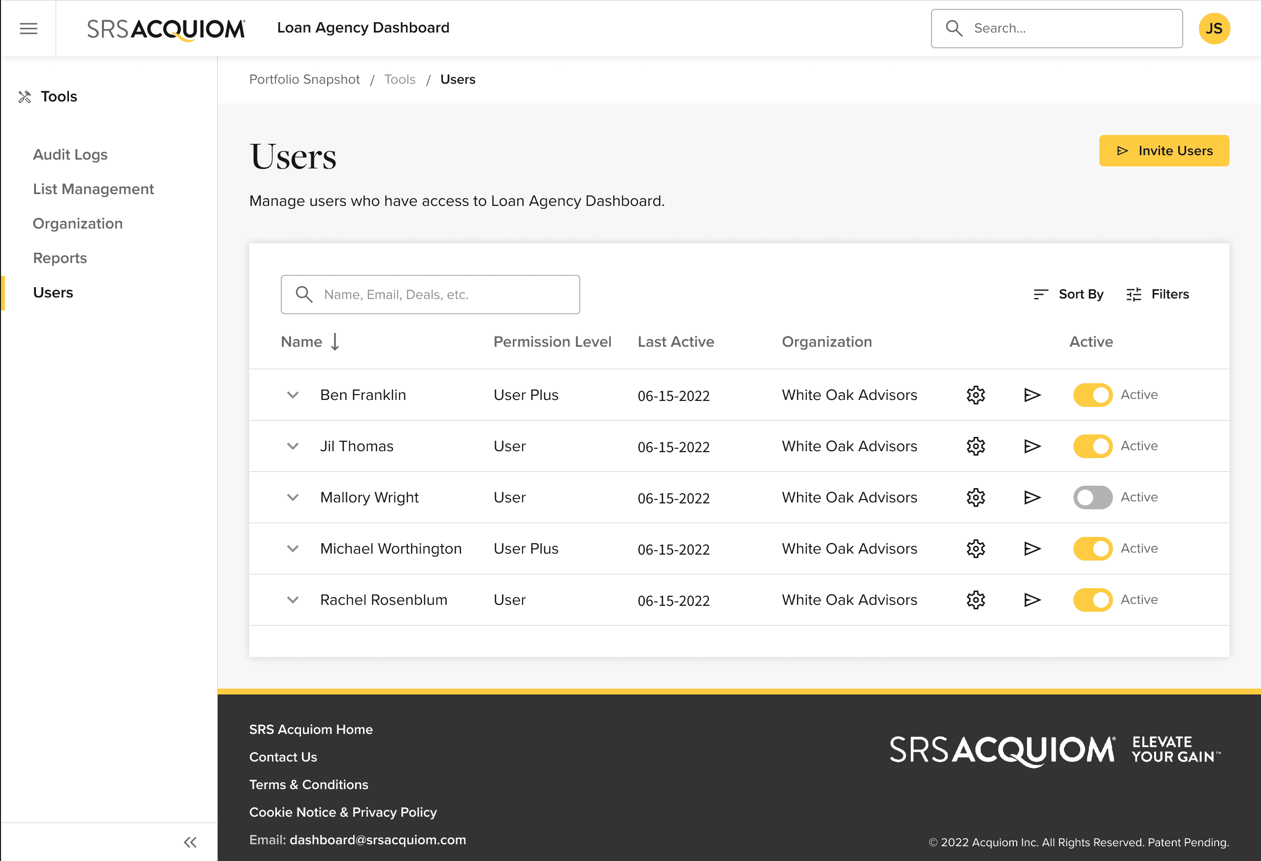 Financial Advisors Page completed