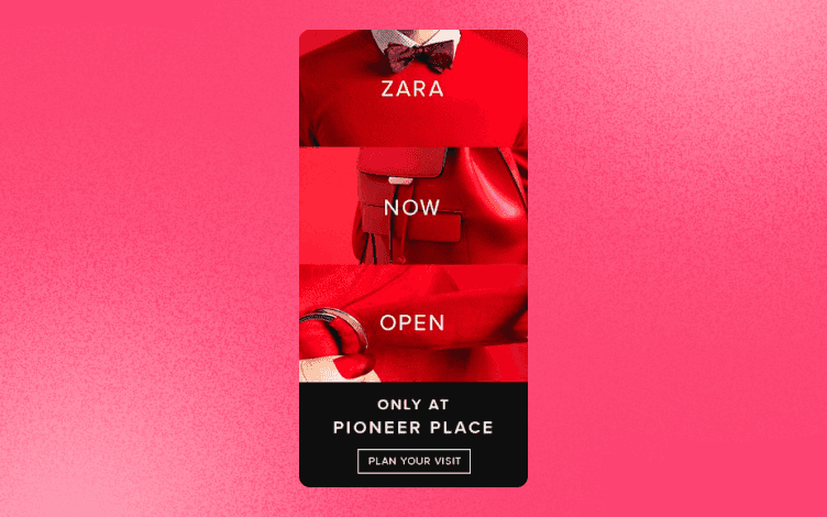 Zara Banner ad