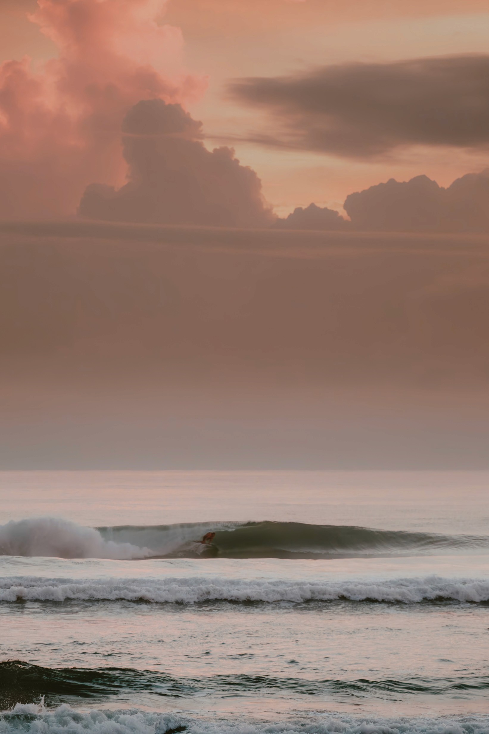 A man surfing
