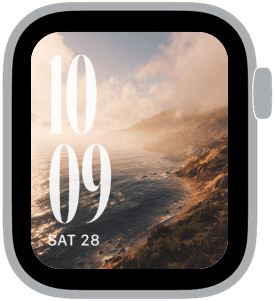 coastline fm Apple Watch face preview 2 featuring summer.