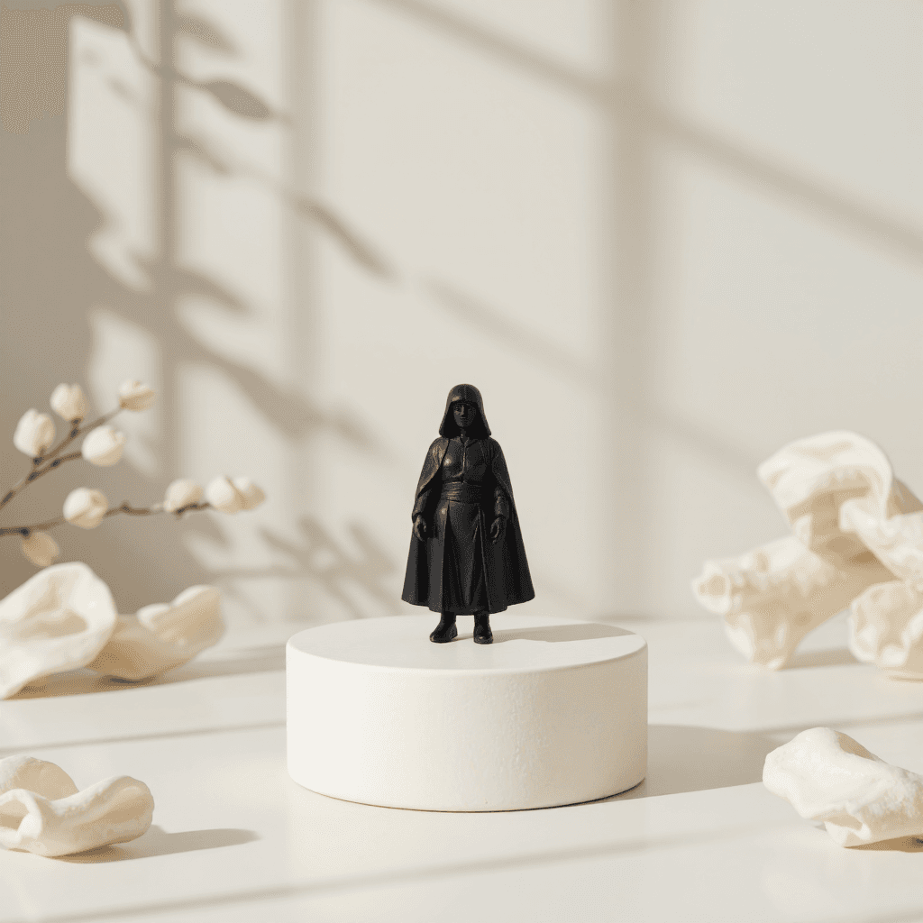 product photography of figurine