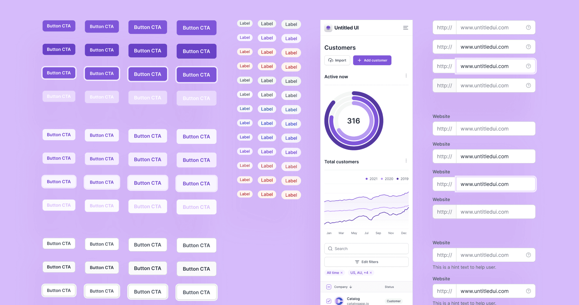 4 screens of mobile onboarding flow