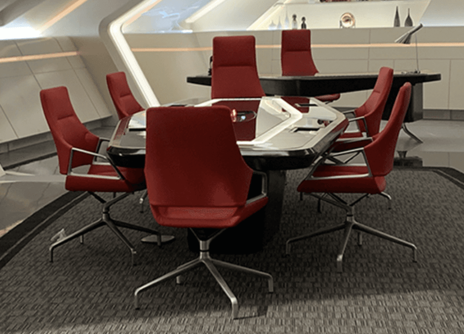 Graph conference chairs as seen in the Star Trek Ready Room.