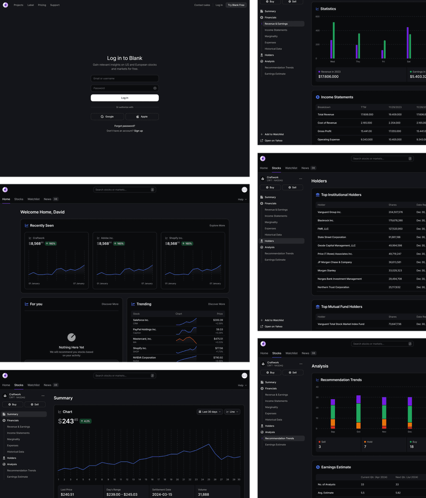 Blank: Figma UI kit and Design system