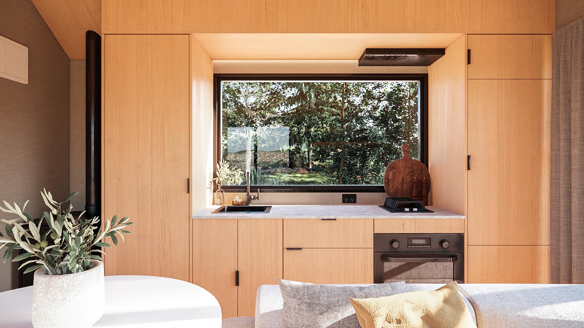12x20Tiny House Kitchen