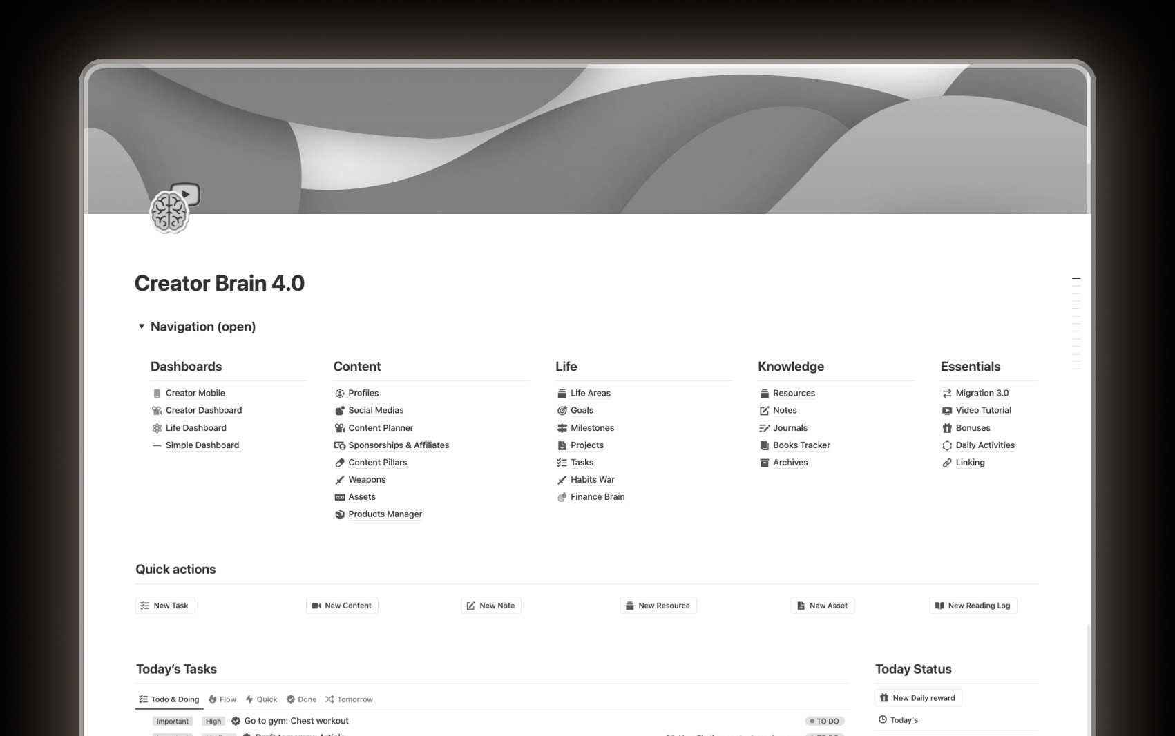 The Best Notion Content Planning System - Notion Creator Brain 