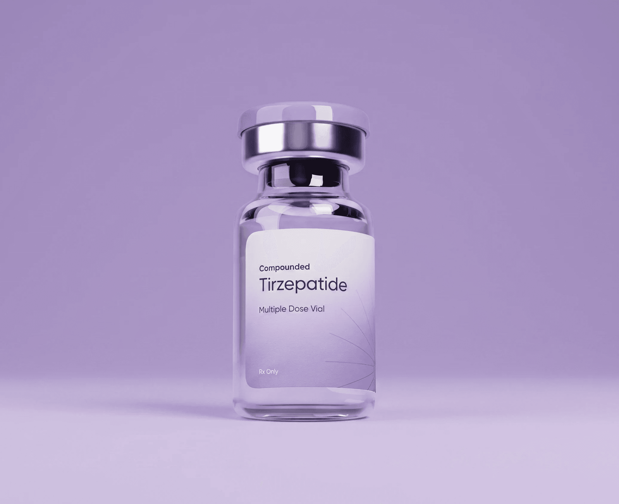 Compounded tirzepatide multiple-dose vial