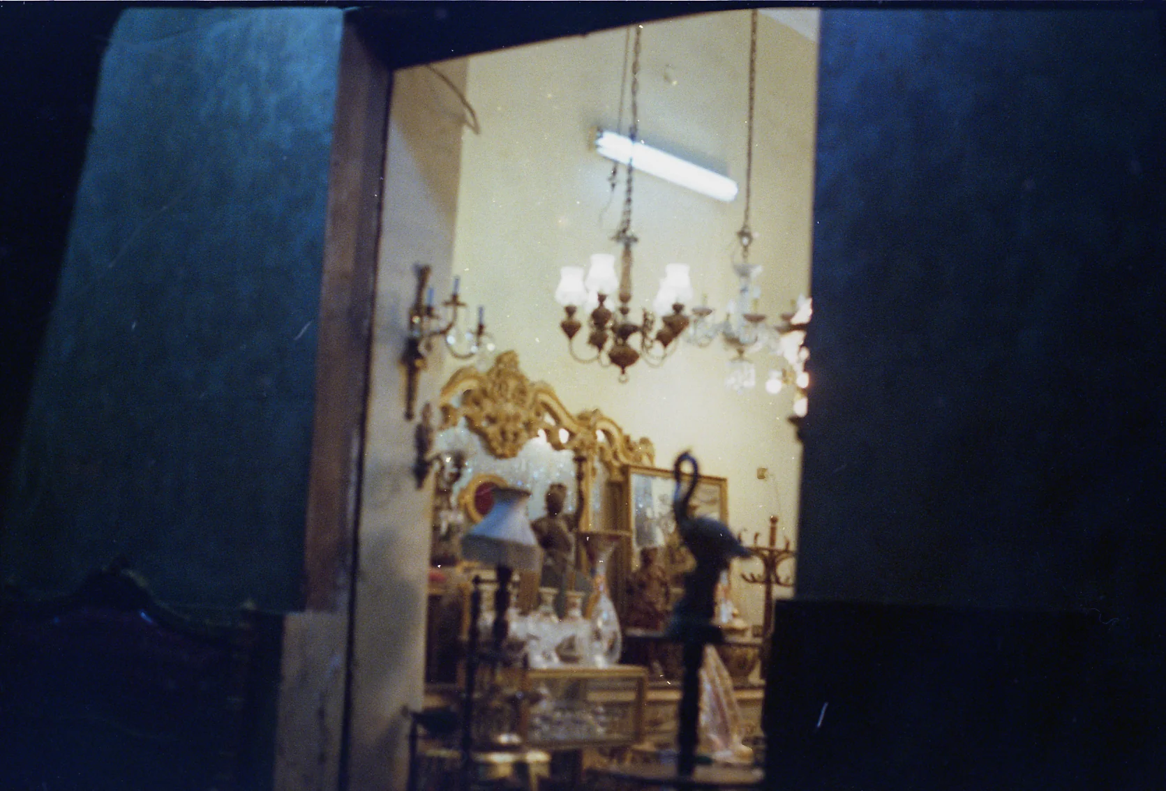 Chandeliers in the Shop Window