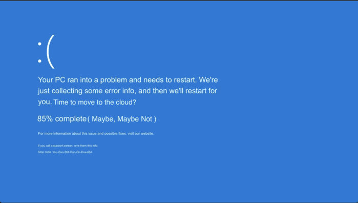 Blue Screen of Death