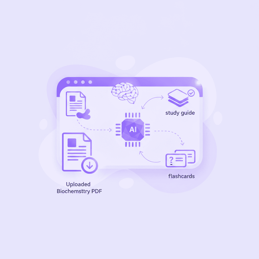Penseum AI tutor generating MCAT study materials