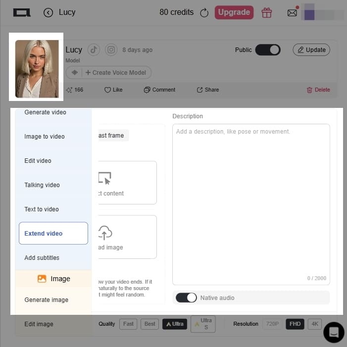 how to describe to make the video longer
