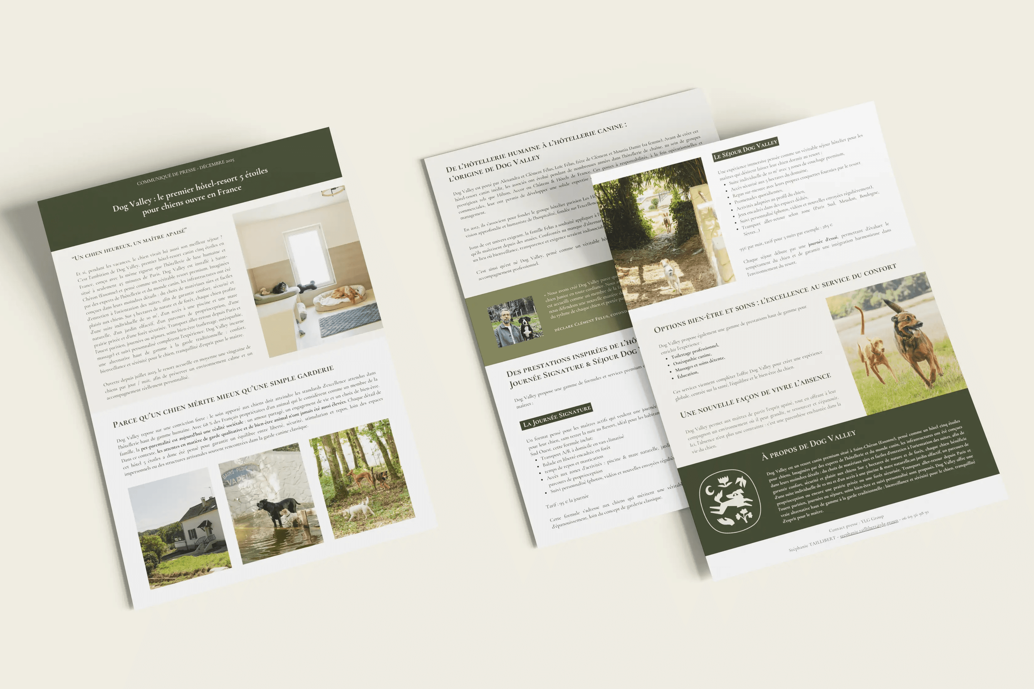 Communiqué de presse Dog Valley mis en page par Coralie De Almeida graphiste spécialisée dans le secteur animalierse Veternity mis en page par Coralie De Almeida graphiste spécialisée dans le secteur animalier