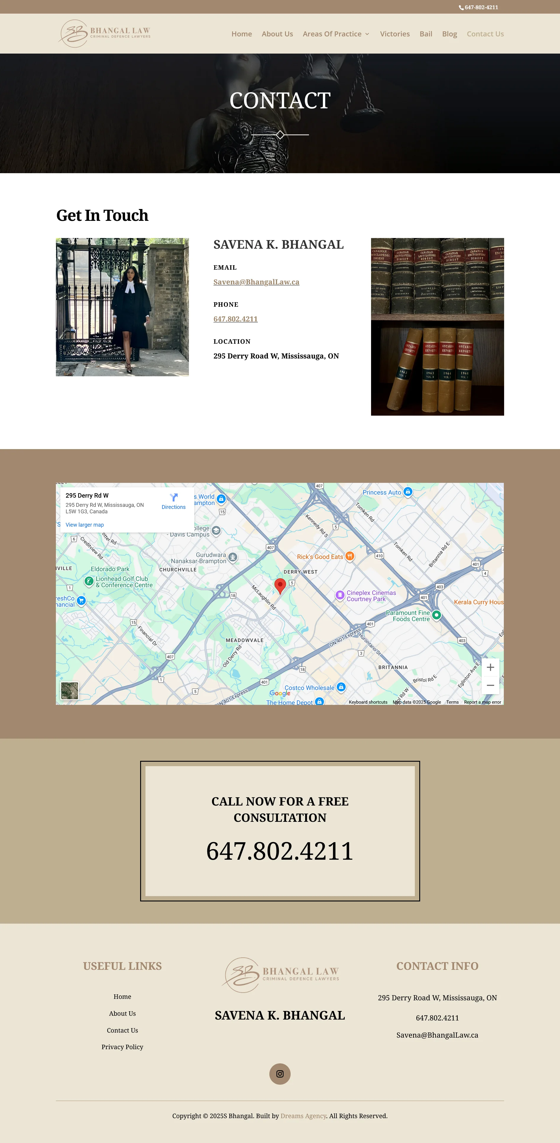 Contact Us Bhangal Law