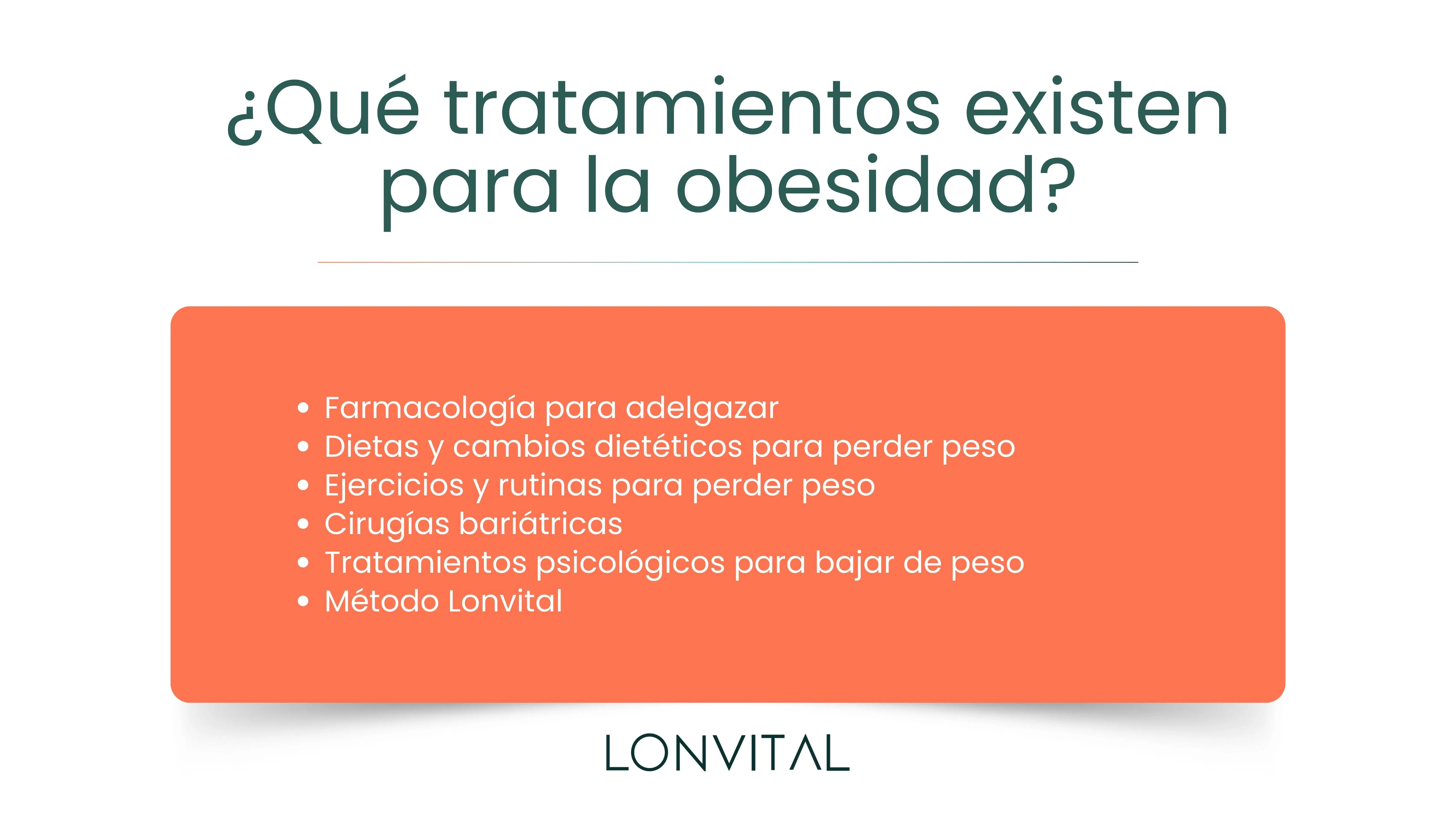 ¿Qué tratamientos existen para la obesidad?