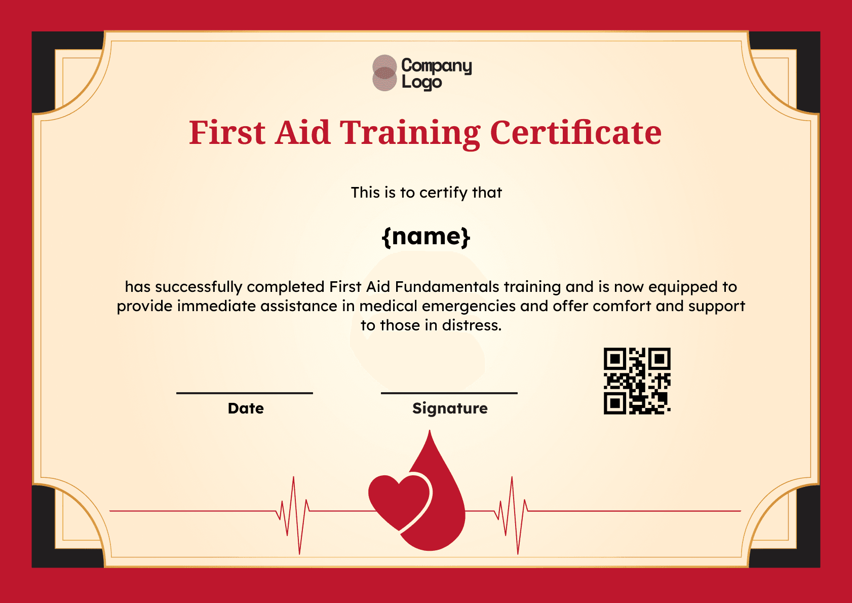 Wauld - Professional and attractive green recognition badge template