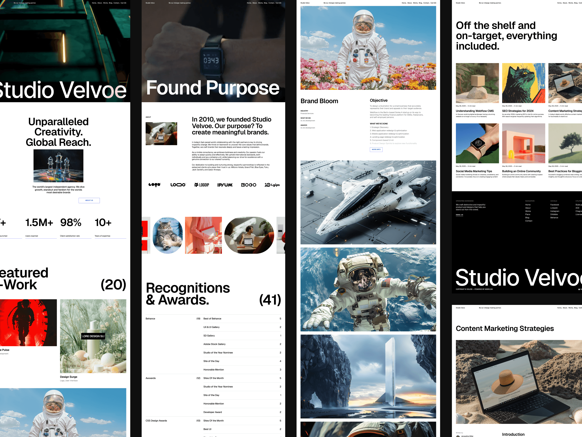 framer agency template