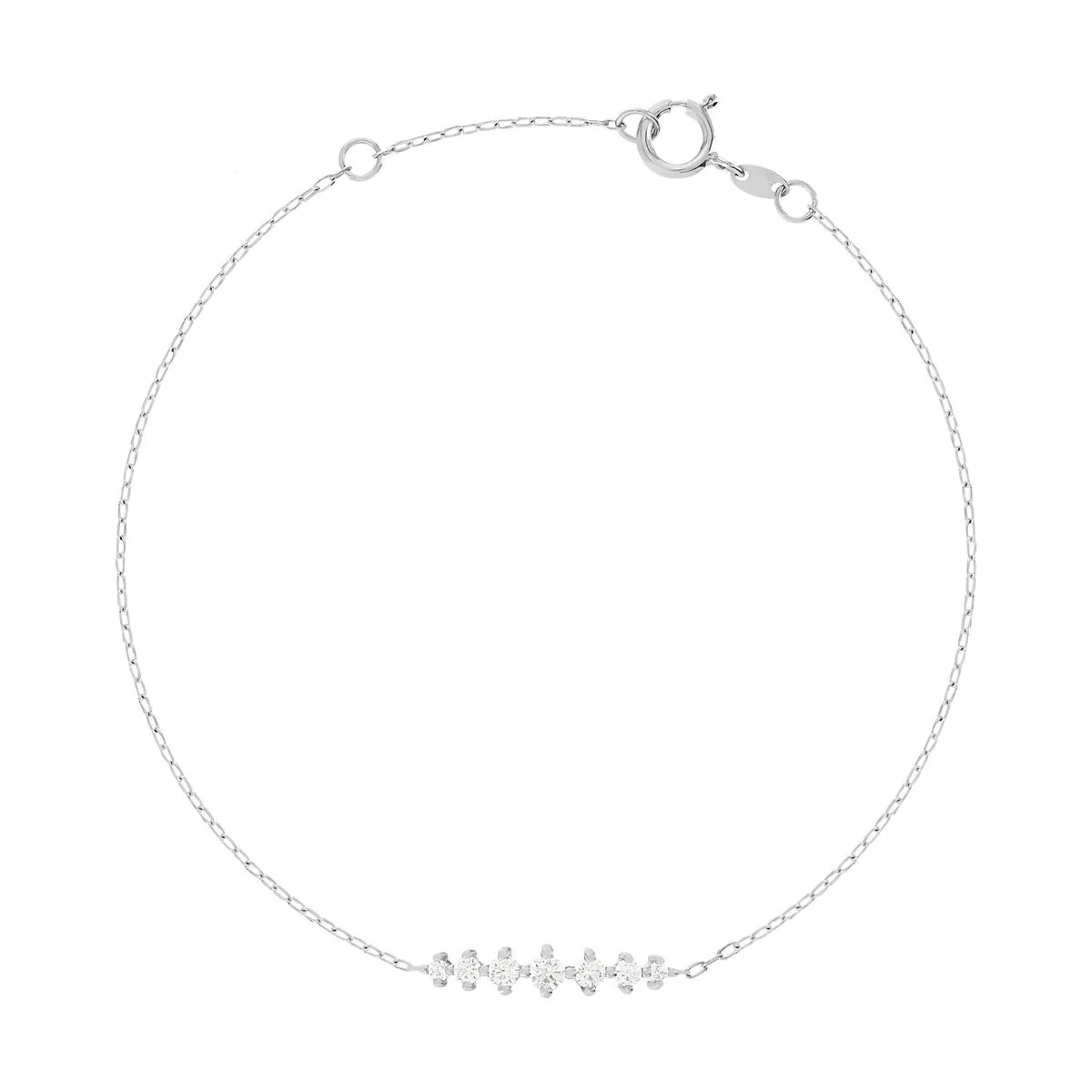 Bracelet en or blanc 375