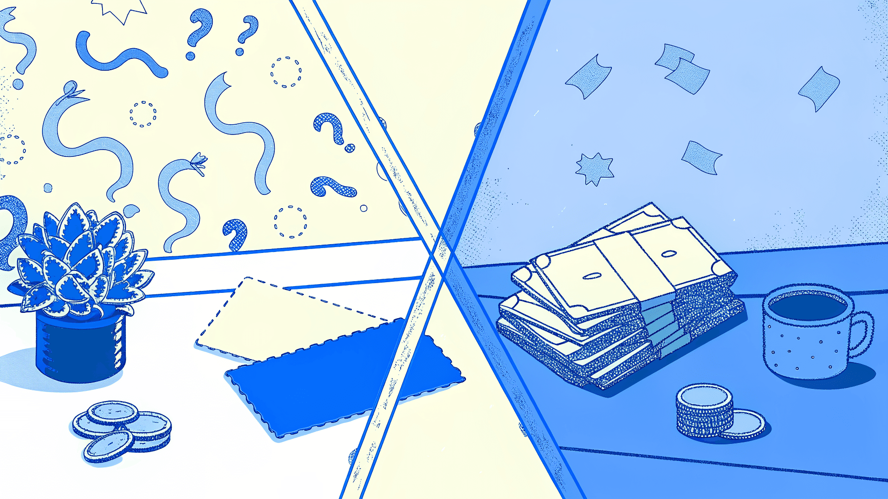 inflated sale price tag versus stable flat pricing for printed business cards
