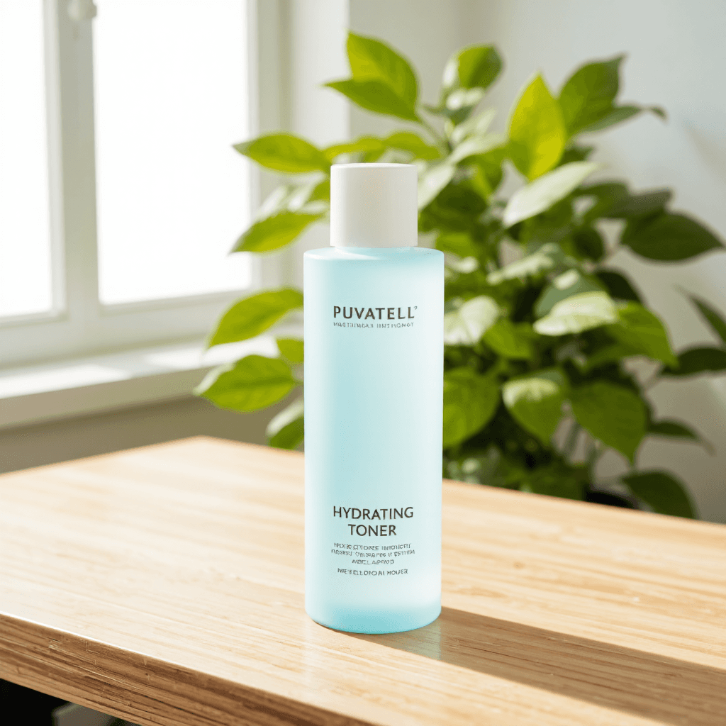product photography of a bottle of hydrating toner