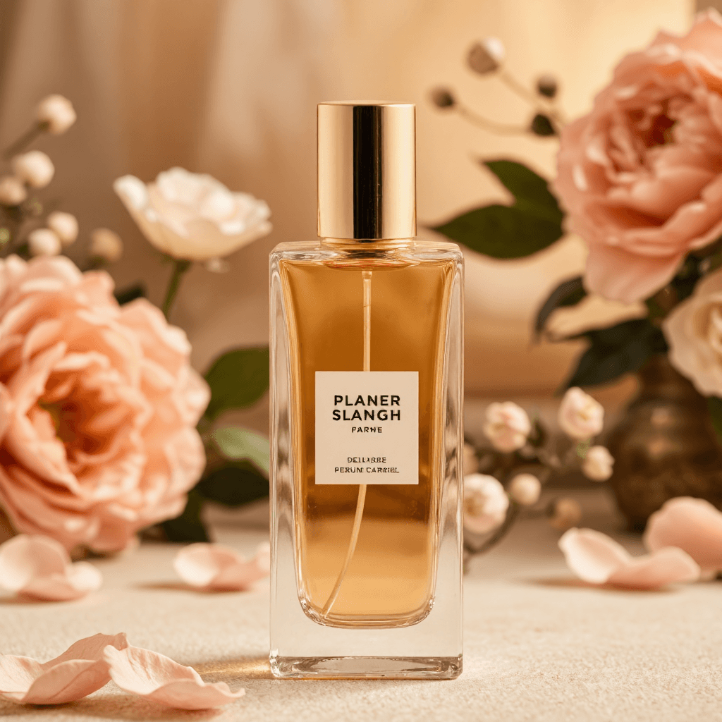 product photography of perfume