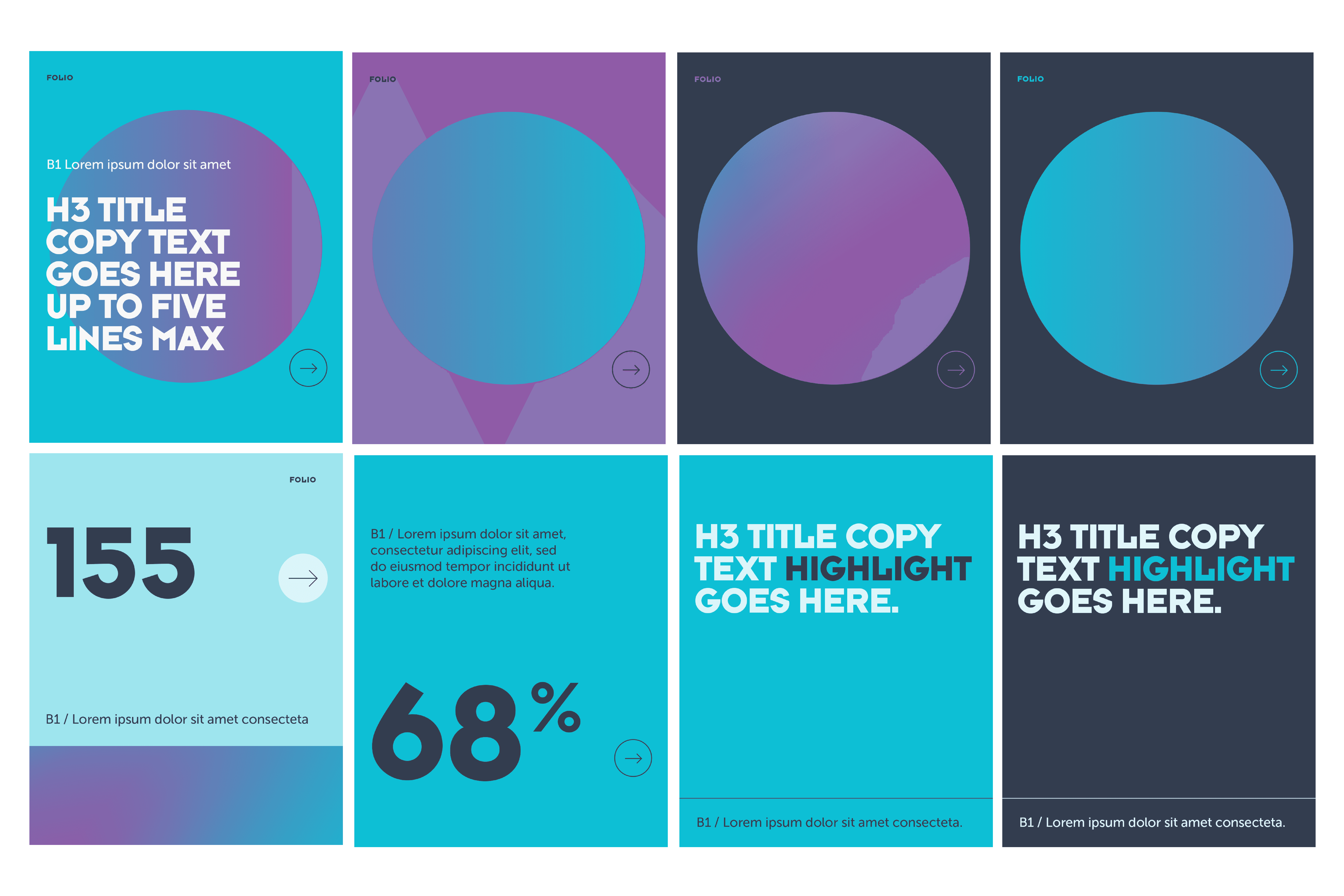 Social media asset use guideline squares