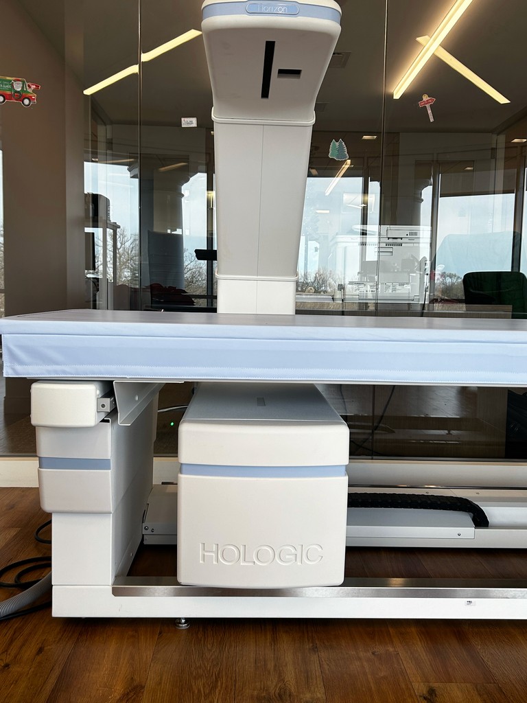 DXA machine for bone density and body composition testing at Harper Health.