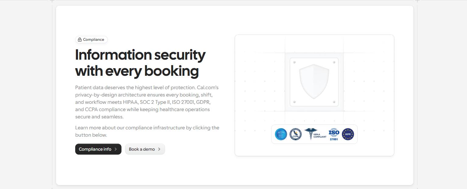 Information security with every booking
