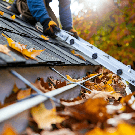 Utah gutter cleaning before winter snowstorm