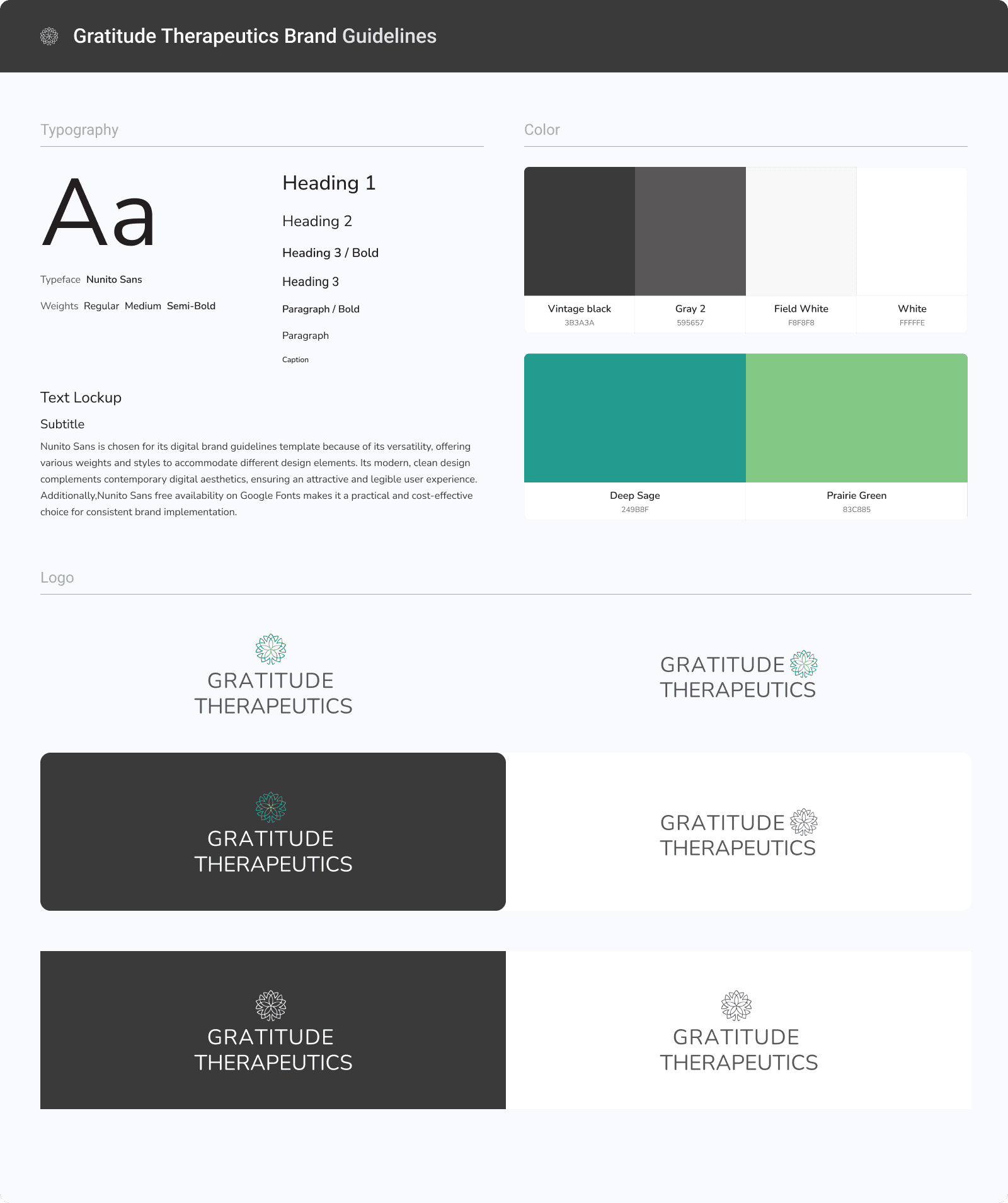 Style guide for logo: Senior Design Director Yvonne Doll