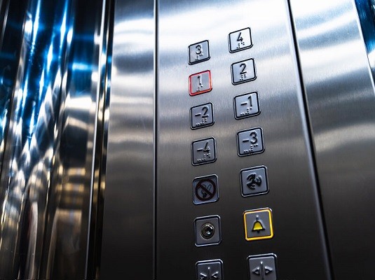 IES elevator push and illuminated buttons