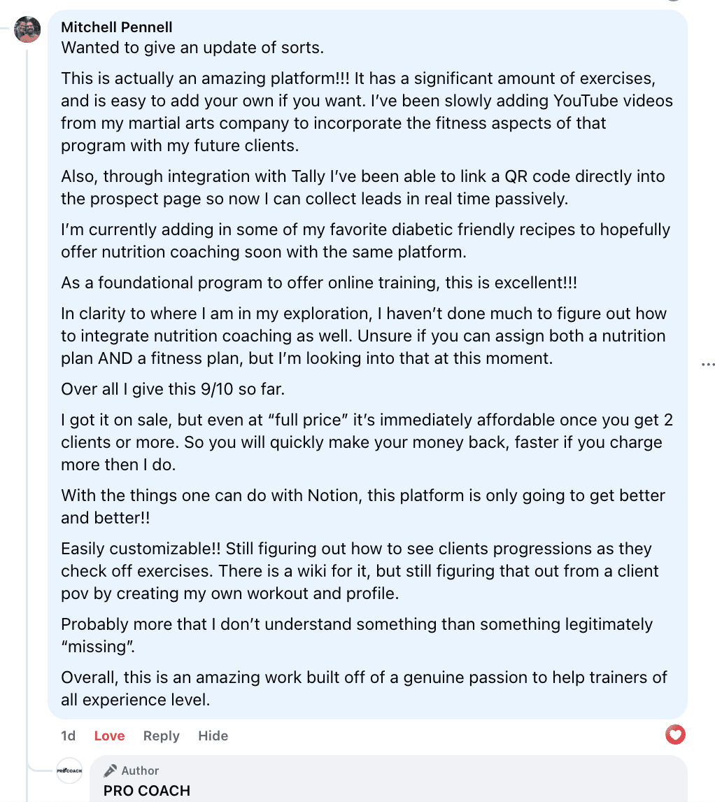 Notion PRO COACH Review