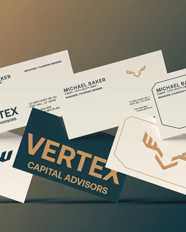 Vertex Capital Advisors business cards