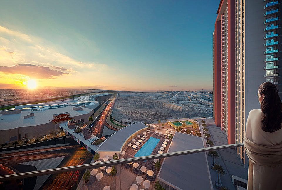 Visual depiction of the planned Dragon Towers casino resort in the city, highlighting its contemporary style and amenities.