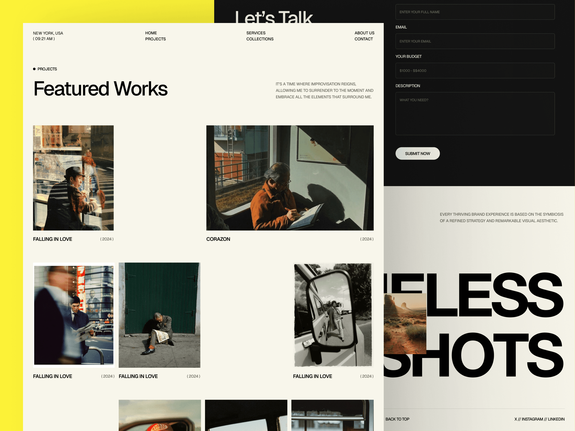 framer photography portfolio template