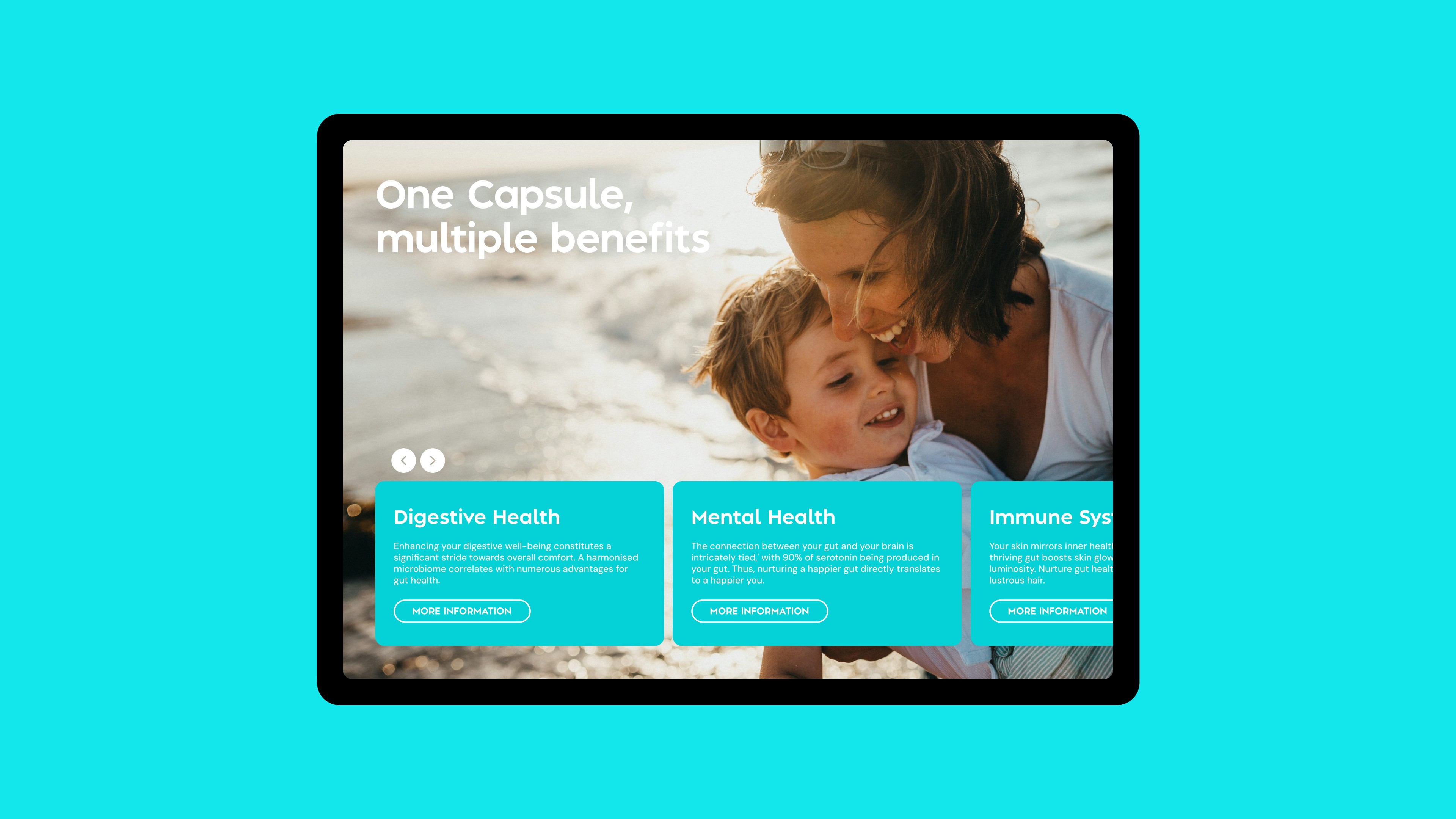 Event style guide set on an iPad on a wooden background