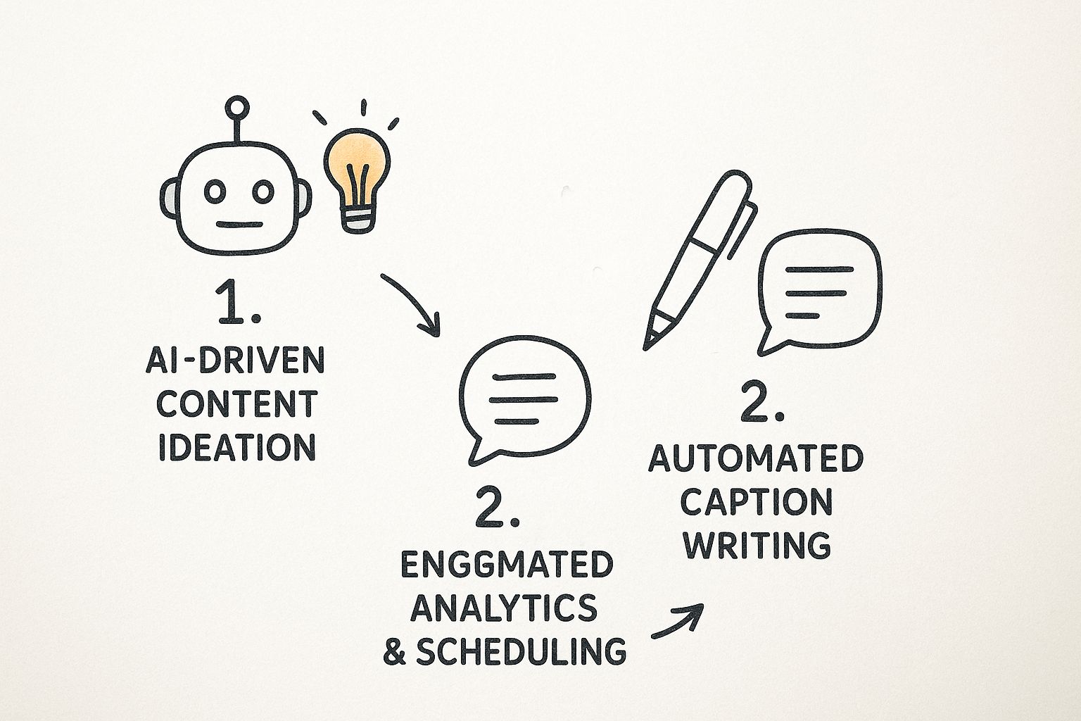 Infographic about ai for social media marketing
