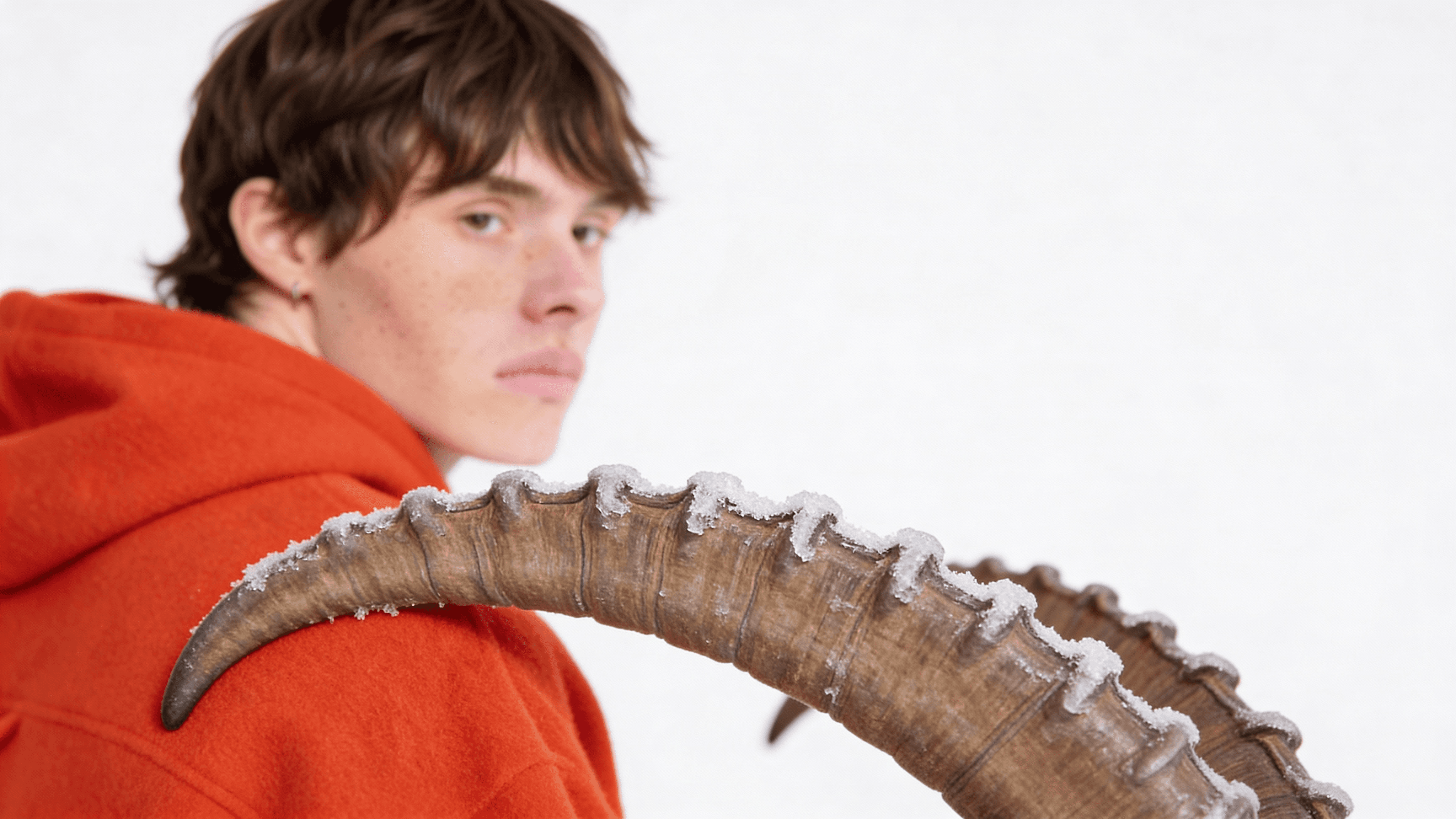 Deep black contrast against white snow, Monochrome grading curve, Cinematic documentary aesthetic, Digital Human Synthesis, Engineered by Aventi