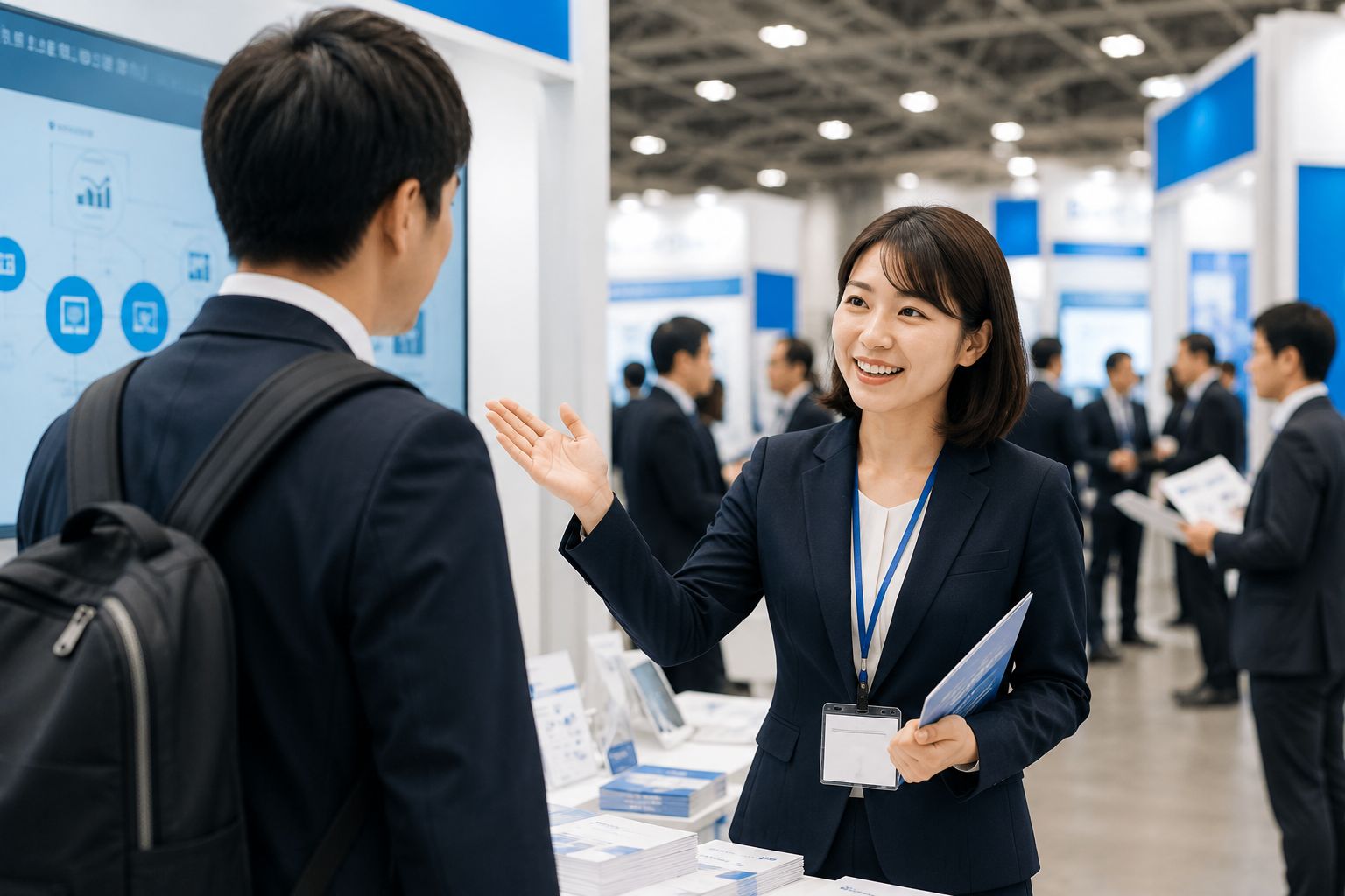 展示会で名刺交換を増やすコツと声がけの方法