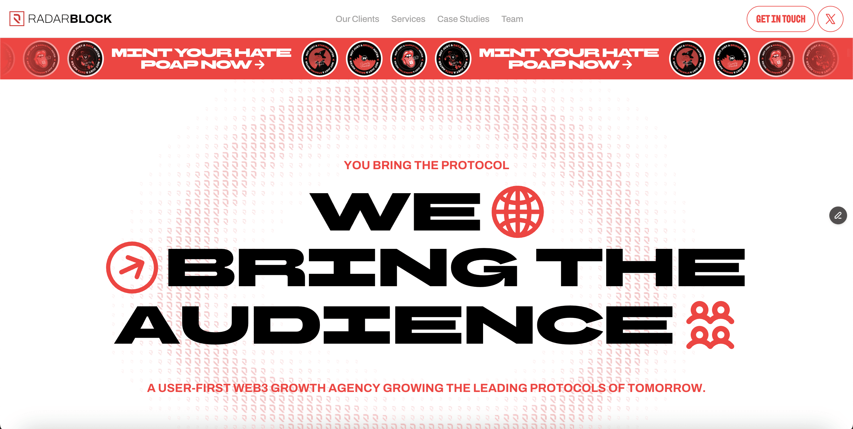 Radarblock Website Hero Image