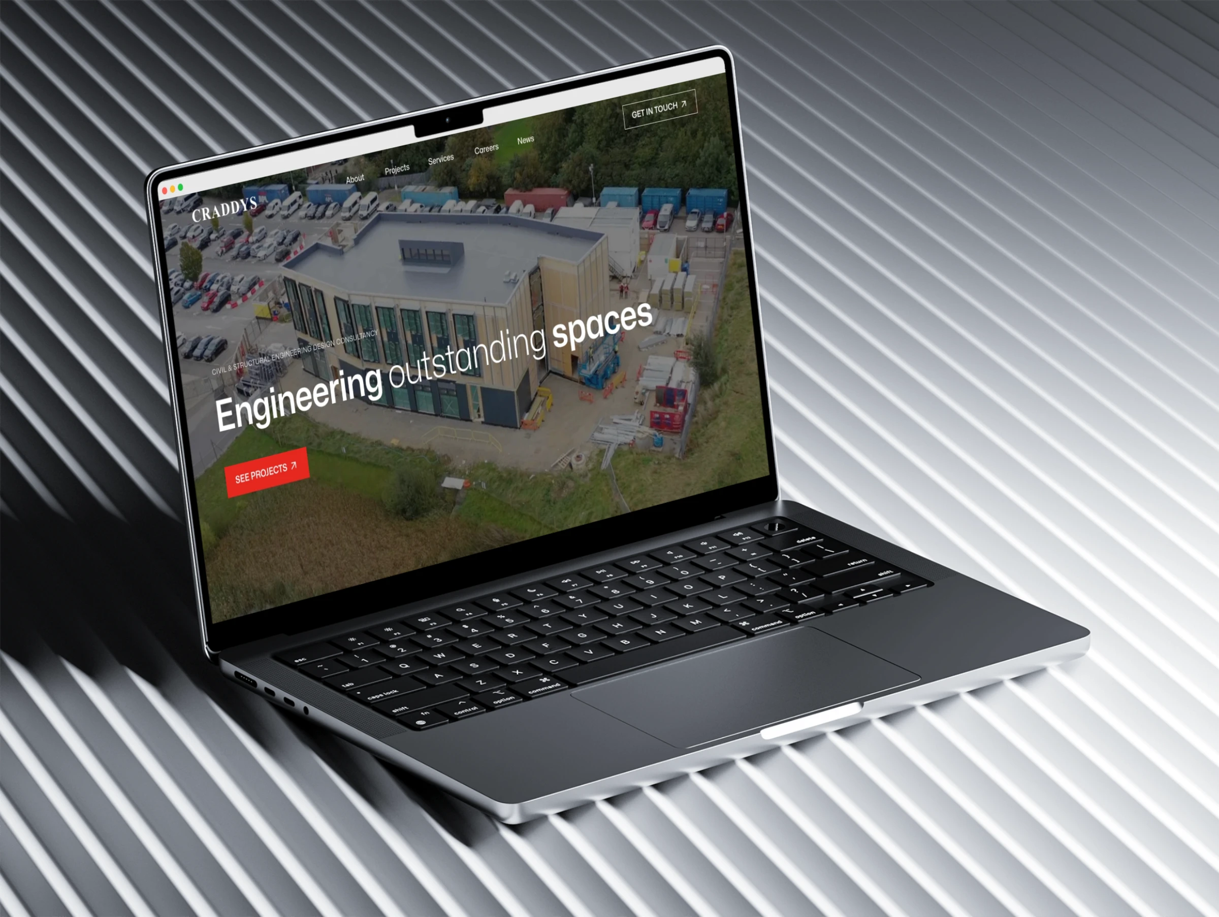 Craddys Engineering Website Design Mockup