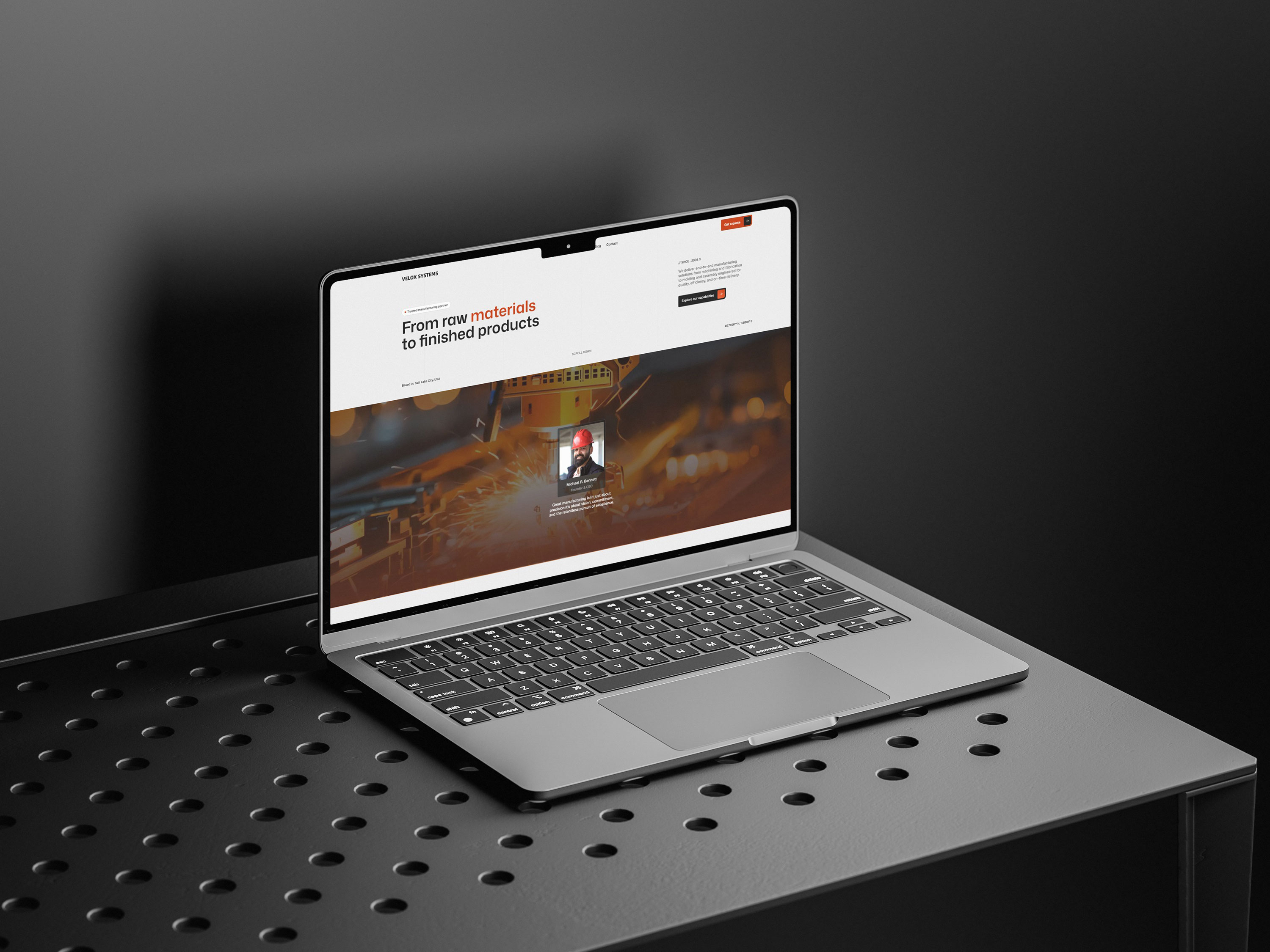 Velox Systems Website Hero