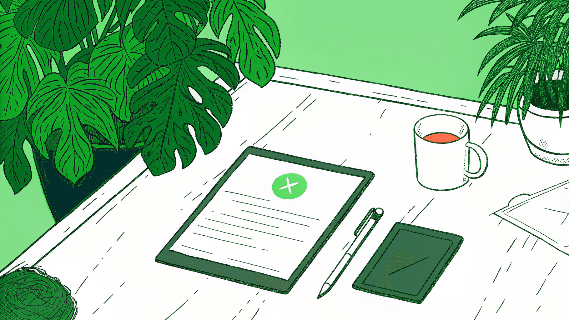 Signed release form on desk unlocking settlement payment authorization with approved checkmark