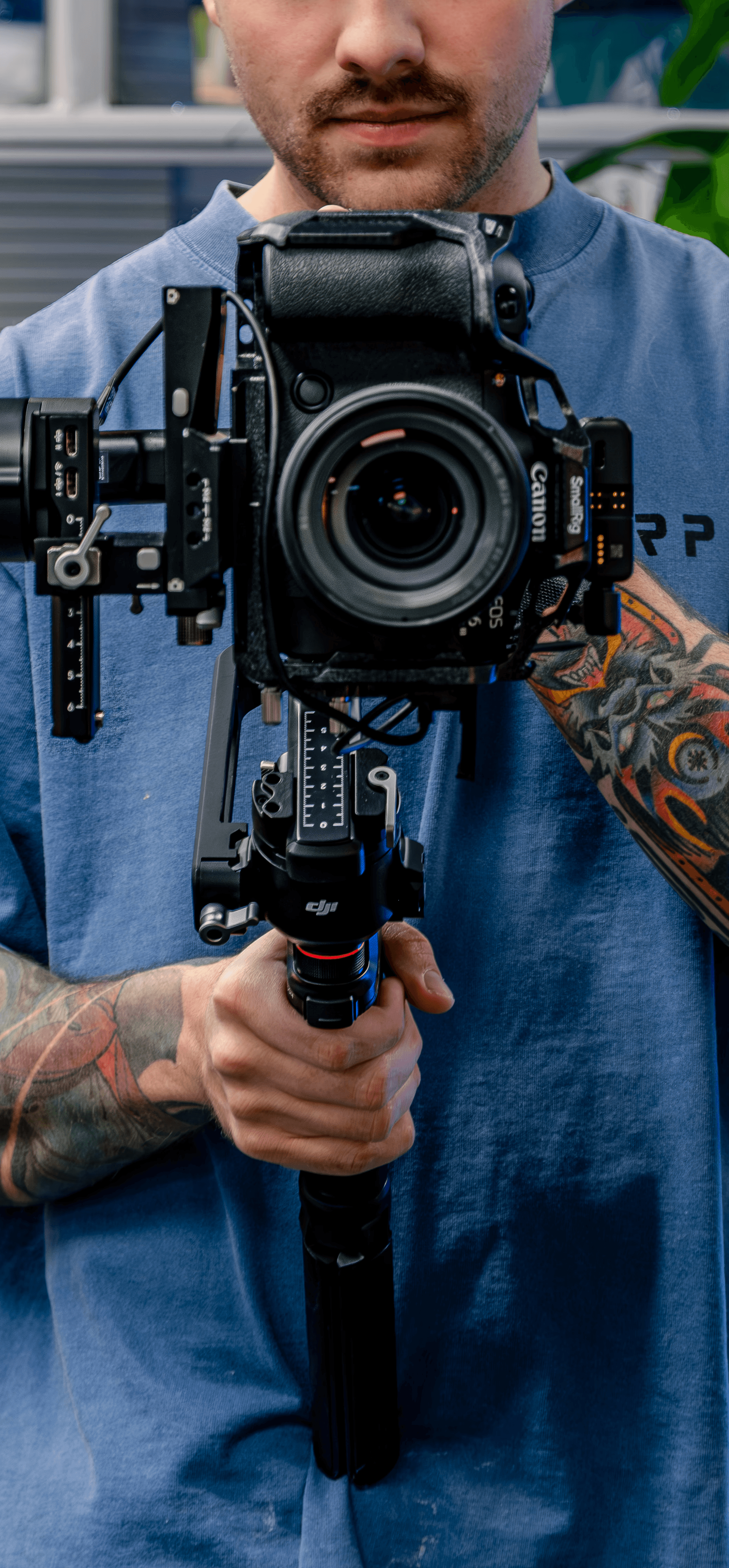 Vidéaste Démark en action