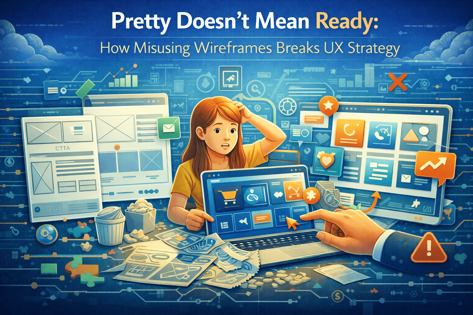 Pretty Doesn’t Mean Ready: How Misusing Wireframes Breaks UX Strategy