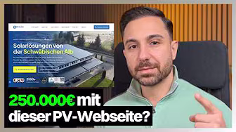 Photovoltaik-Betrieb: 250.000 € mehr Umsatz durch DIESE Webseite